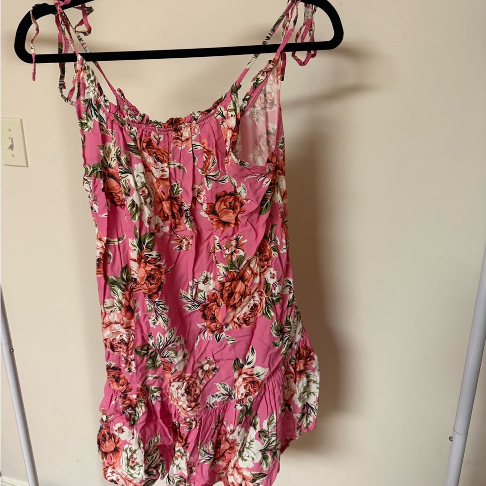 Maaji Pink Floral Coverup Dress